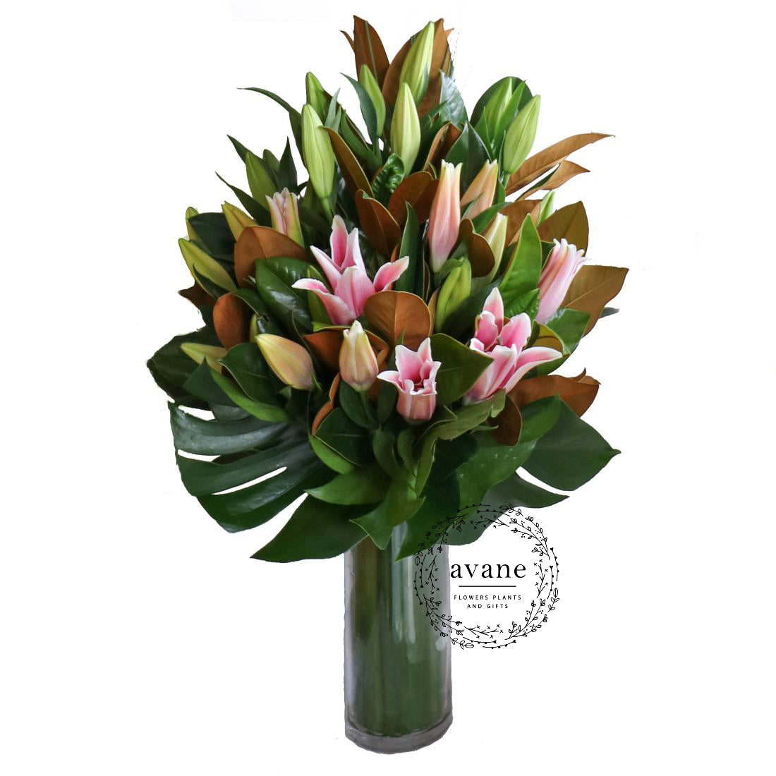 Oriental Lilies in Vase
